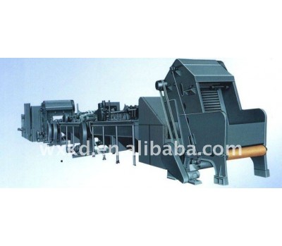 combined wool scouring and carbonizing machine