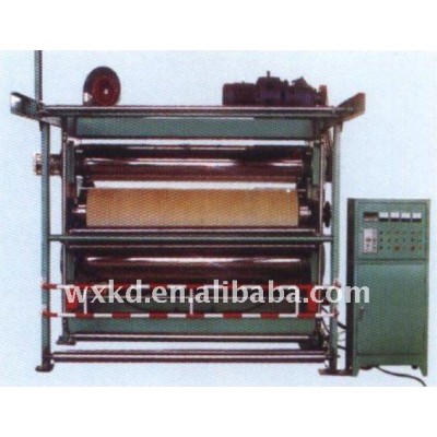 Textile three-roller calender machine